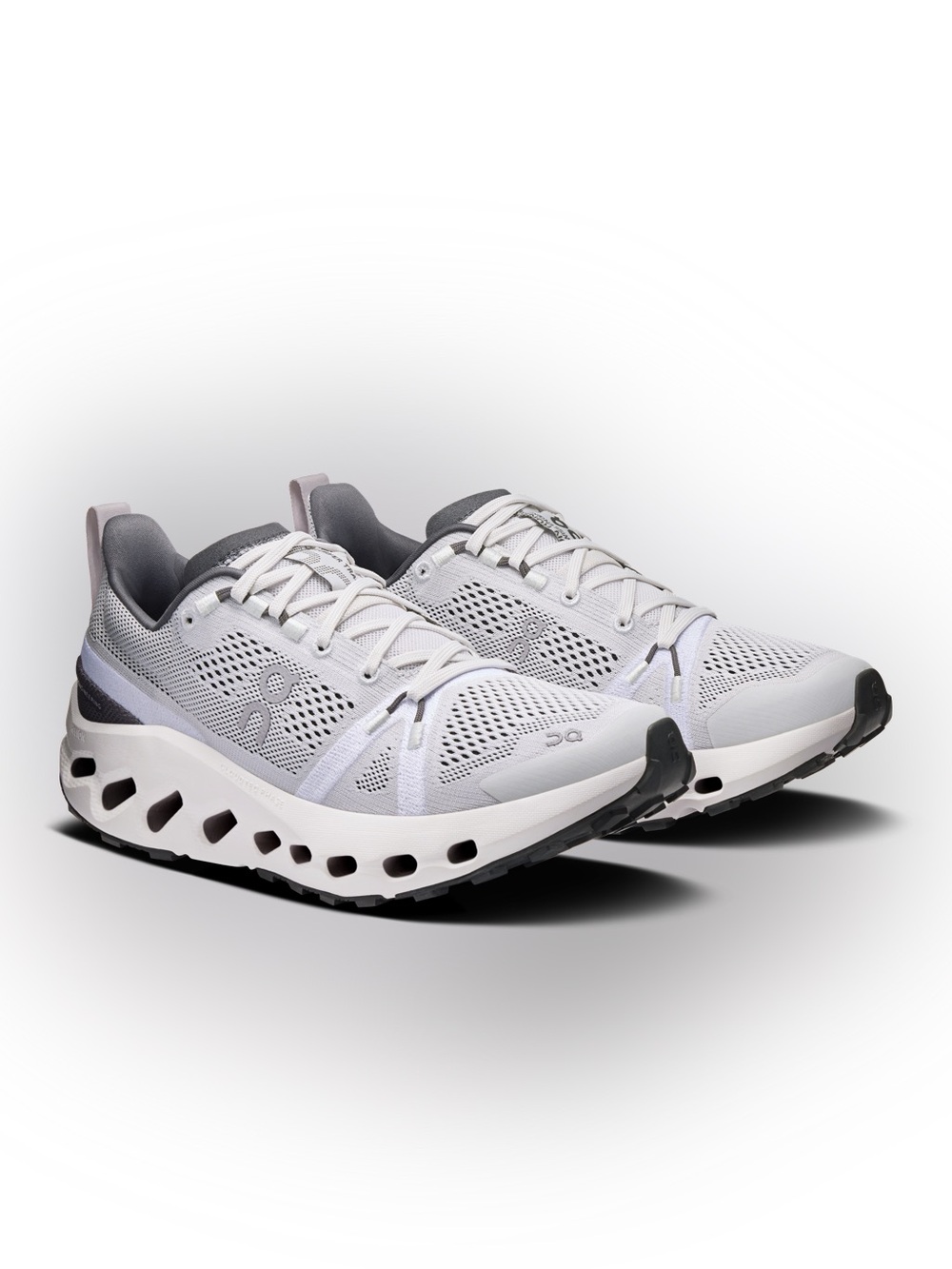 On Cloudsurfer Trail Running Shoes White & Gray US 7.5